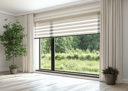Blackout Zebra Blinds in Large Spaces